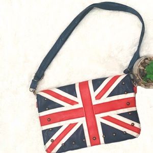 Cute Faux Leather Union Jack Purse